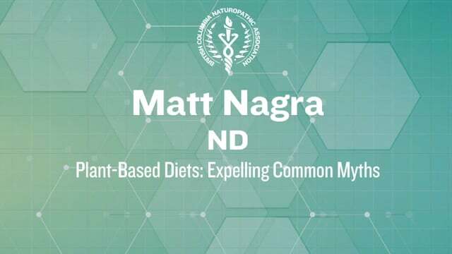 Plant-Based Diets: Expelling Common Myths – Dr. Matt Nagra, ND
