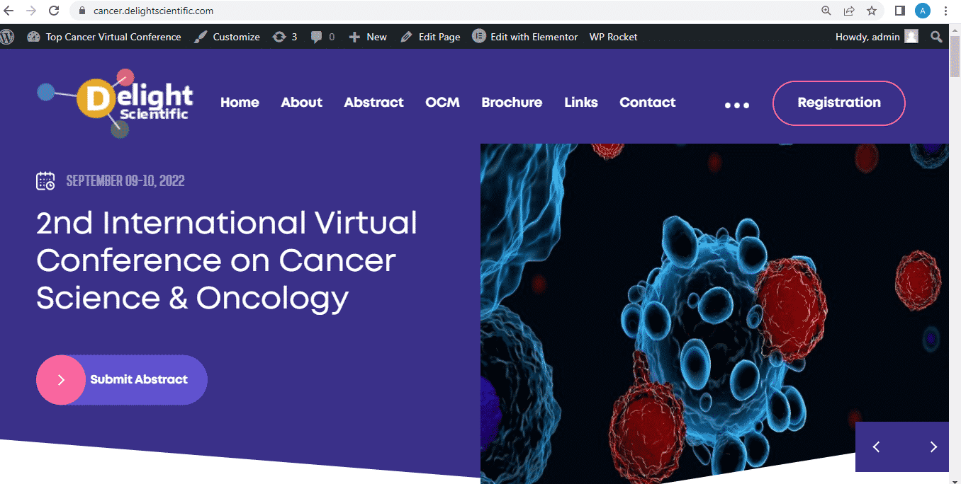 cancer virtual conference banner